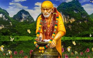 A beautiful picture of Sai Baba